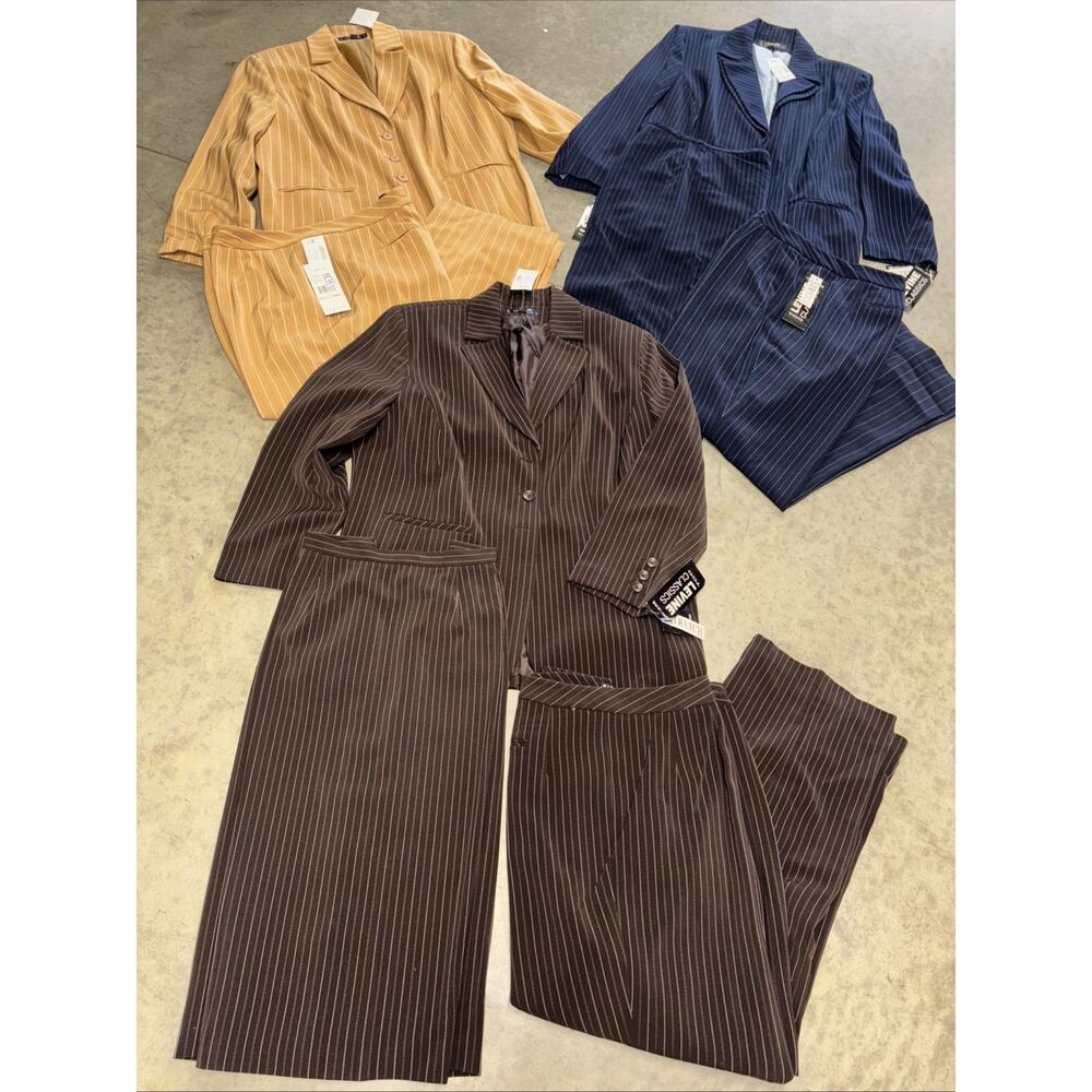 VTG 90s NWT Levine classics Pant Skirt Suits X 3 Suits 22W AMAZING DEAL!!
